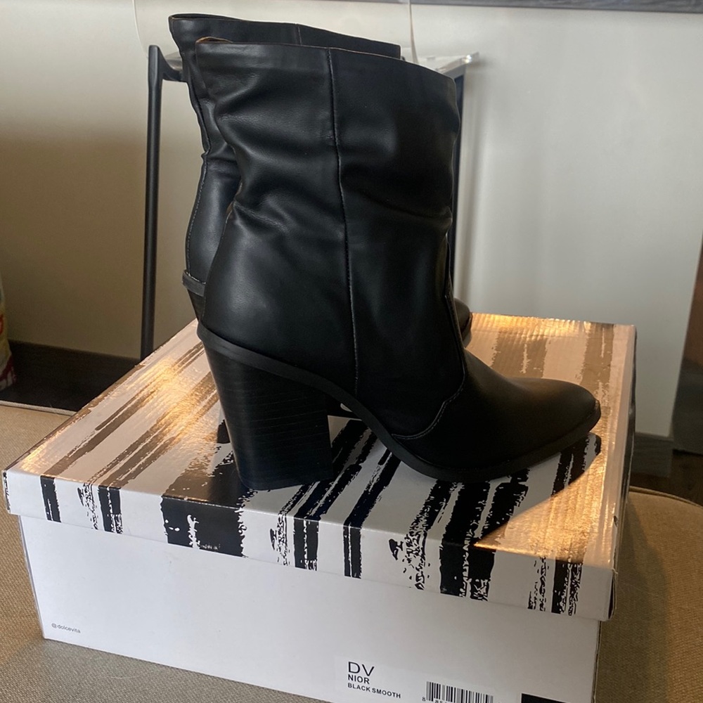 Dolce Vita Nior Slouch Black Boots